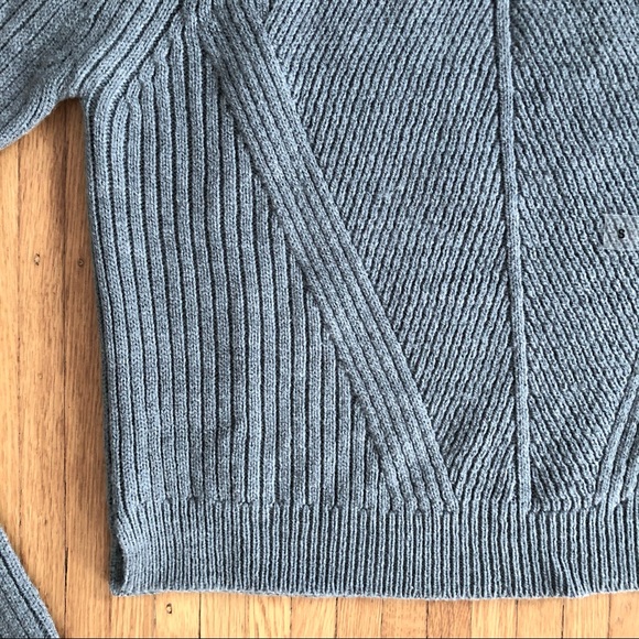 Grey ribbed cropped sweater - S - Picture 5 of 5